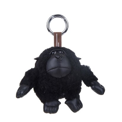 Sleutelhanger / Tashanger Baby Gorilla 15 cm Groot - Zwart