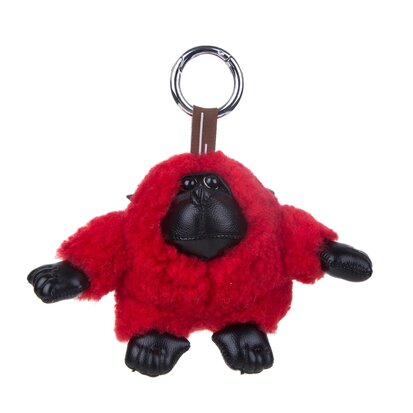 Sleutelhanger / Tashanger Baby Gorilla 15 cm Groot - Rood