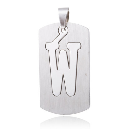 RVS Hanger Letter W STAINLESS STEEL