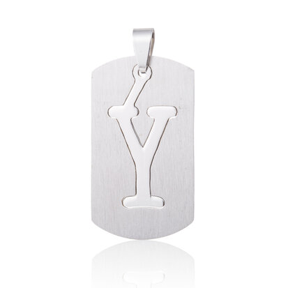 Pendant Letter Y STAINLESS STEEL