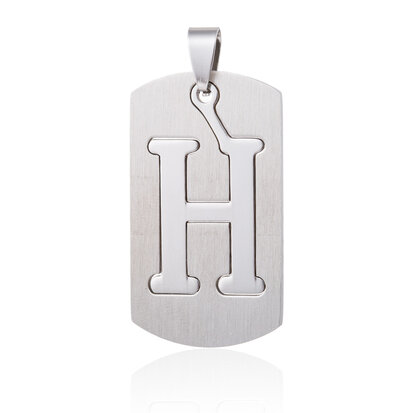 Pendant Letter H STAINLESS STEEL