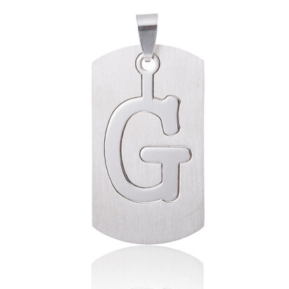 Pendant Letter G STAINLESS STEEL