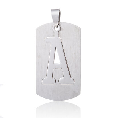 Pendant Letter A STAINLESS STEEL