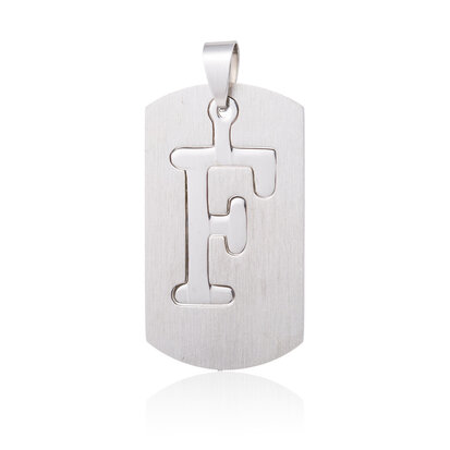 Pendant Letter F STAINLESS STEEL