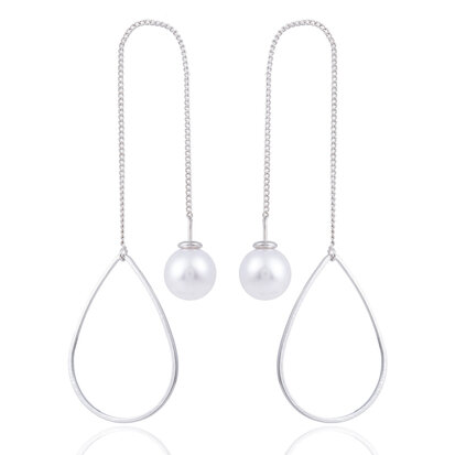 EARRING WITH LARGE STAR & PEARL