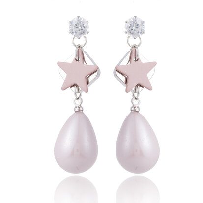 EARRING WITH STAR & DROP