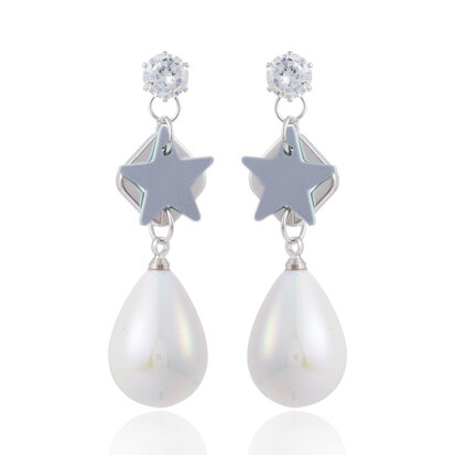 EARRING WITH STAR & DROP