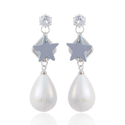 EARRING WITH STAR & DROP