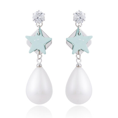  EARRING WITH STAR & DROP