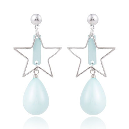 EARRING WITH DRIP & STAR