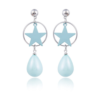 EARRING WITH DRIP & STAR