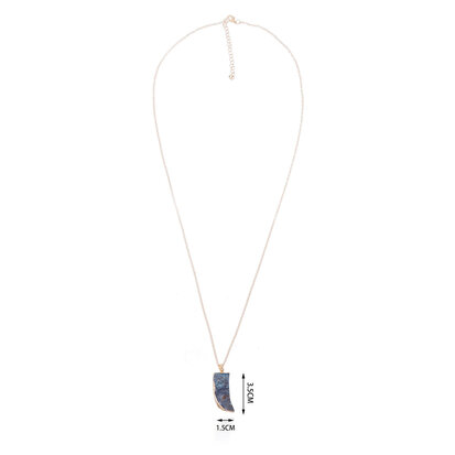 Statement Ketting - Marmer Look Pendant 