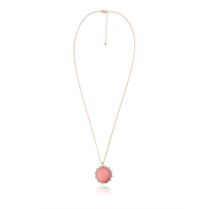 Statement Ketting - Sun Marmer Look Pendant 