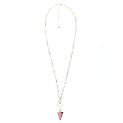 statement ketting - Marmer Look Pendant 