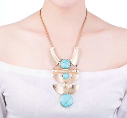statement ketting - Blue Moon Necklace
