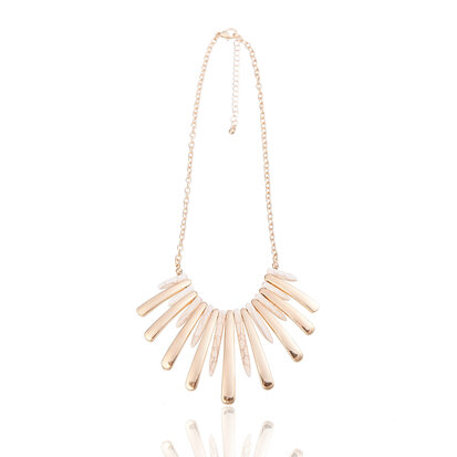 statement ketting - Golden Pendant Necklace 