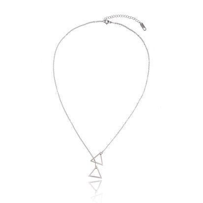 Stainless Steel Ketting Dubbel Driehoek/Double Triangle