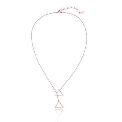 Stainless Steel Ketting Dubbel Driehoek/Double Triangle