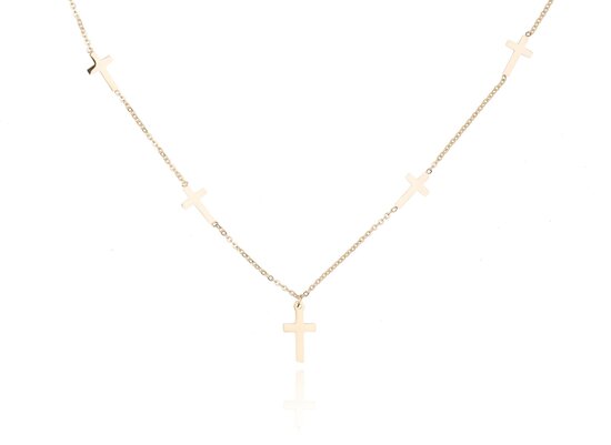 Stainless Steel Necklace With Cross / Cross