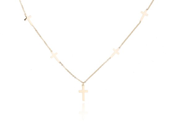 Stainless Steel Ketting Met Kruis/Cross