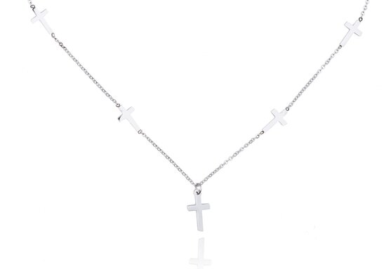 Stainless Steel Necklace With Cross / Cross