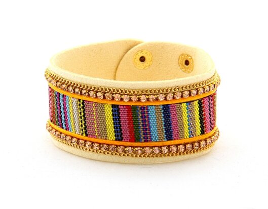 IBIZA Lederen Armband - Multi Color 