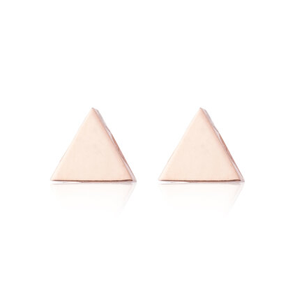 Ear Studs Stainless Steel Color Rose Gold