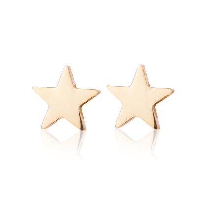 Ear Studs Stainless Steel Color Gold