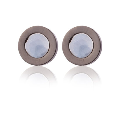 Ear Studs stainless steel color black