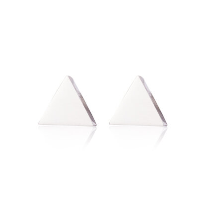 Ear Studs stainless steel color silver