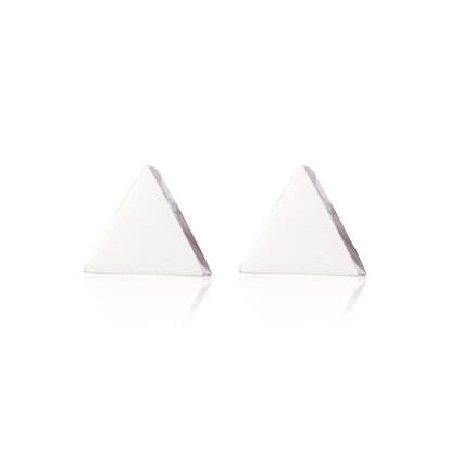 Ear Studs RVS kleur zilver