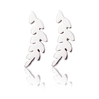  Ear Studs stainless steel color silver
