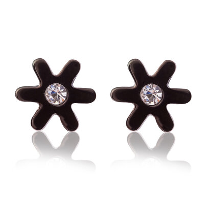 Ear Studs RVS kleur zwart