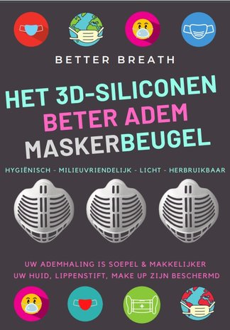 10 X 3D MASKERHOUDER VOOR BETER TE ADEMEN