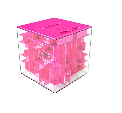 Spaarpot Puzzel Box Roze