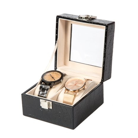  Luxury Leather Watch Display 2 Box