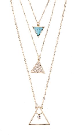 Statement Ketting marmer Look