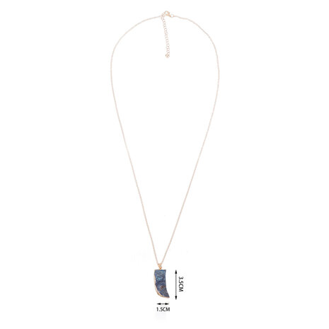 Statement Ketting - Marmer Look Pendant 