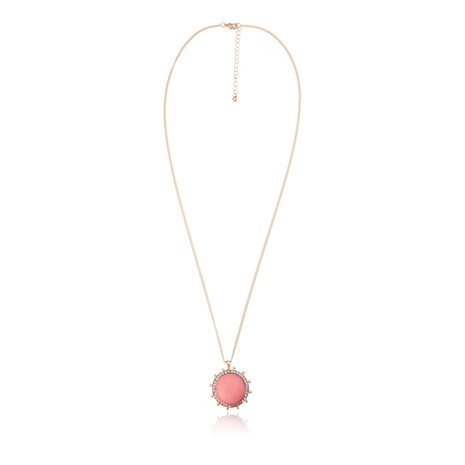 Statement Ketting - Sun Marmer Look Pendant 