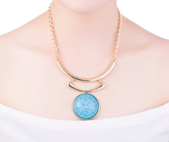 statement ketting - Blue Moon Pendant 