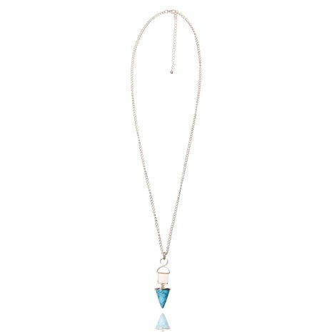 statement ketting - Marmer Look Pendant 