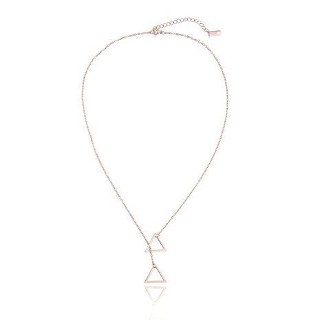 Stainless Steel Ketting Dubbel Driehoek/Double Triangle