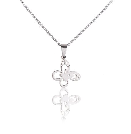 Stainless Steel Ketting Met Vlinder/Butterfly