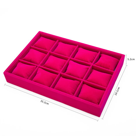 DISPLAY 12 BOX CUSHION VELVET PINK