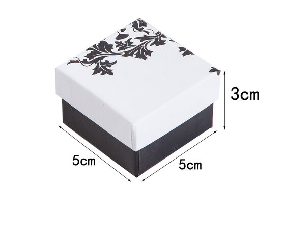  24 pieces Packaging boxes ring 5x5x3 cm