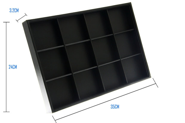 Vak Display Lederlook 12 Vaks