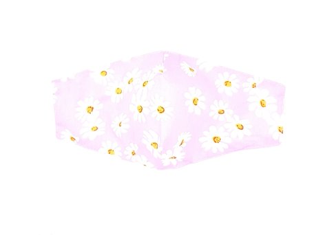 Kwalitatief Mondkapjes | Herbruikbaar | Wasbaar | 2 laags Kleur Rose Met Bloemetjes