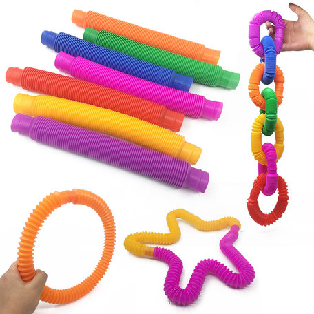 Fidget Wacky Tubes 5 Stuks 