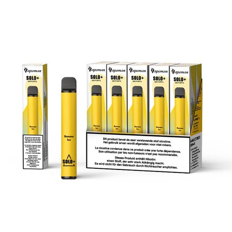 10 x Soloplus disposable Vape - Banana Ice - 20MG