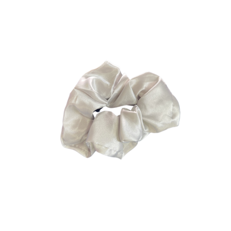 Scrunchie Parel Zilver